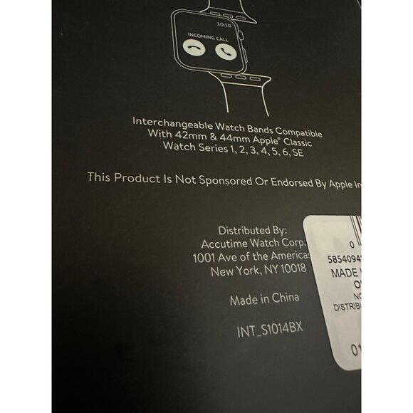 3-Pack Simulated Leather Watch Bands For Apple Watch 42mm/44mm - Picture 5 of 10